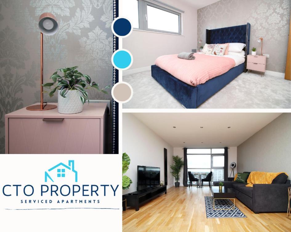 The View - Long Stay Offer - Modern Central Apartment And Parking By Cto Serviced Apartments Cardiff Bagian luar foto